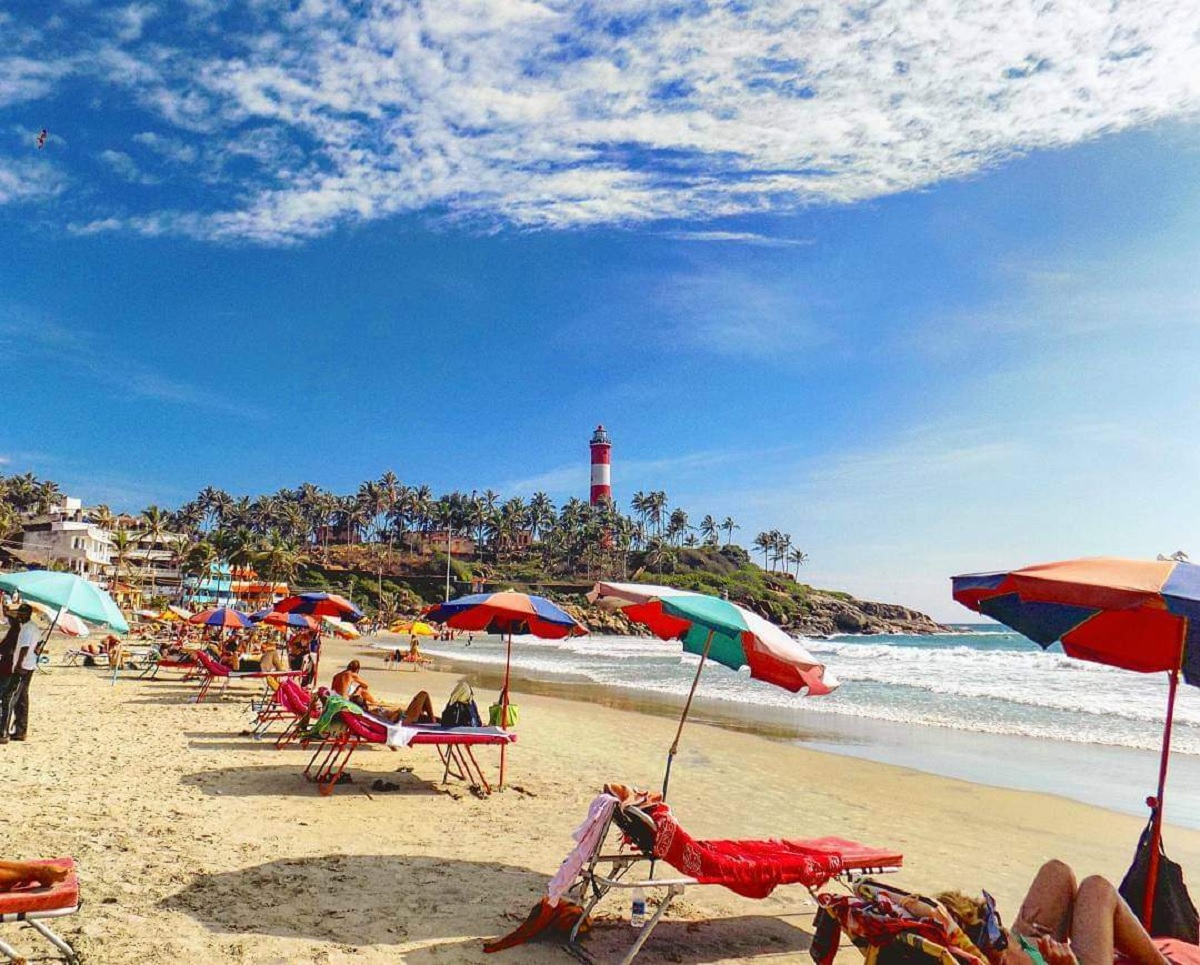 Relajación en la playa de Kovalam