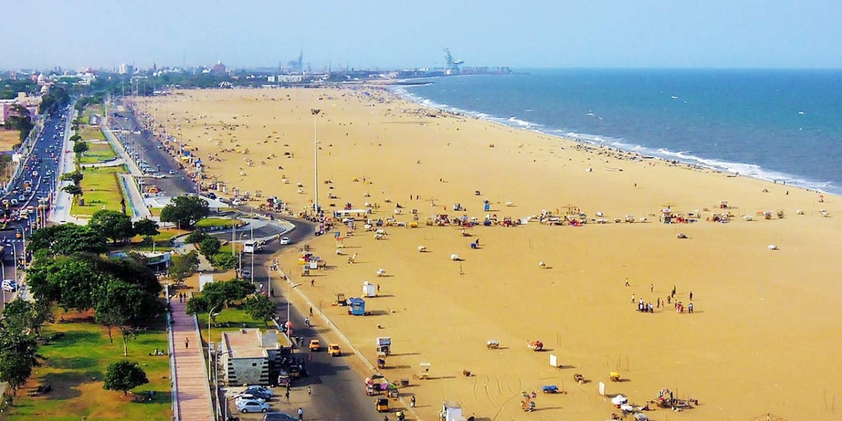 Marina Beach en Chennai