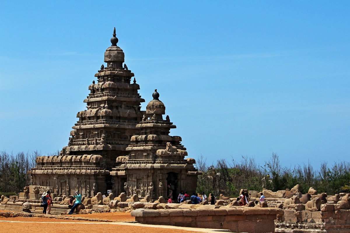 Templo de la Orilla en Mahabalipuram