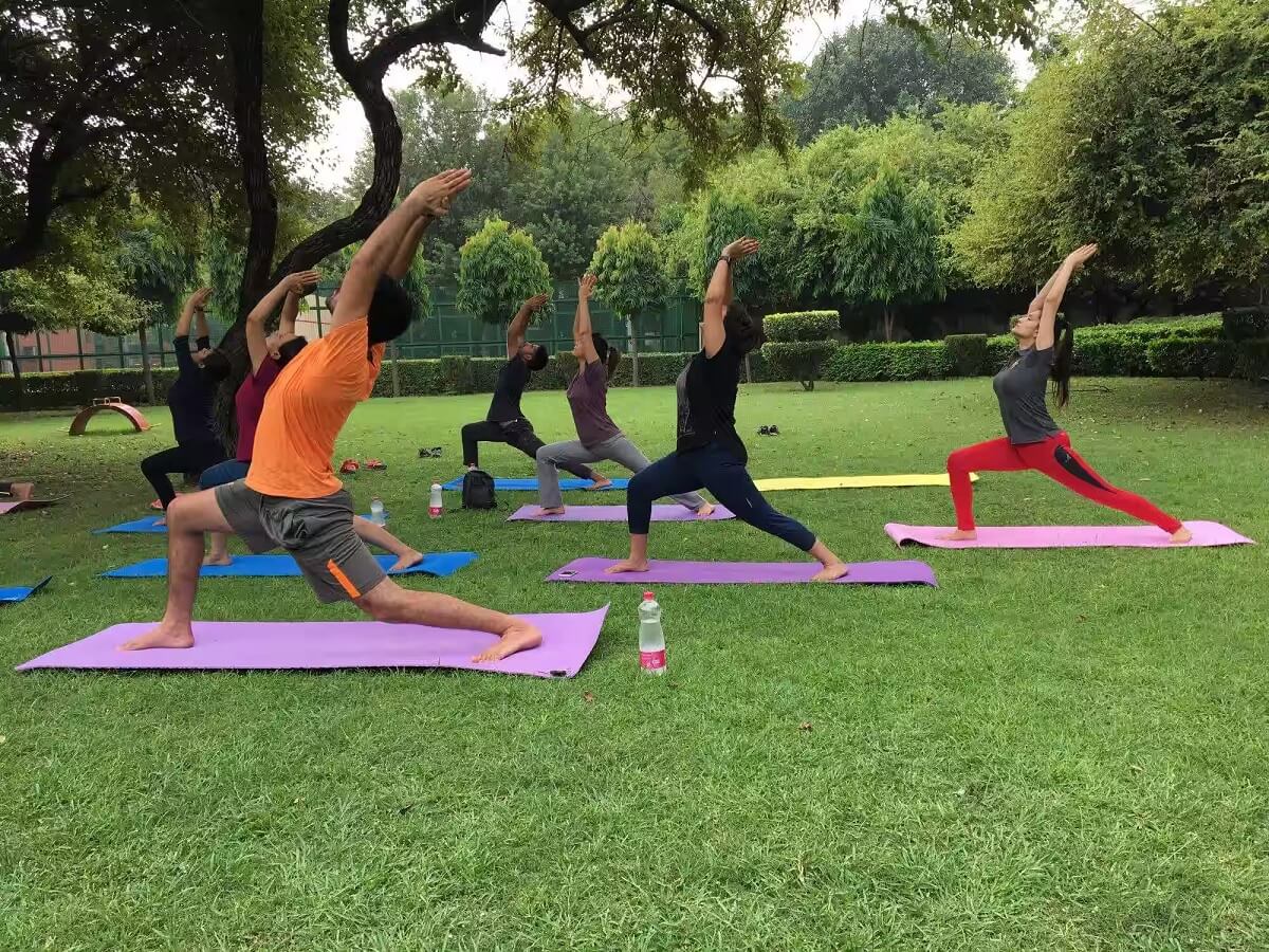 Sesión de Yoga en Delhi