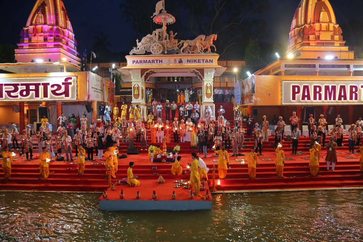 Ganga Aarti en Parmarth Niketan