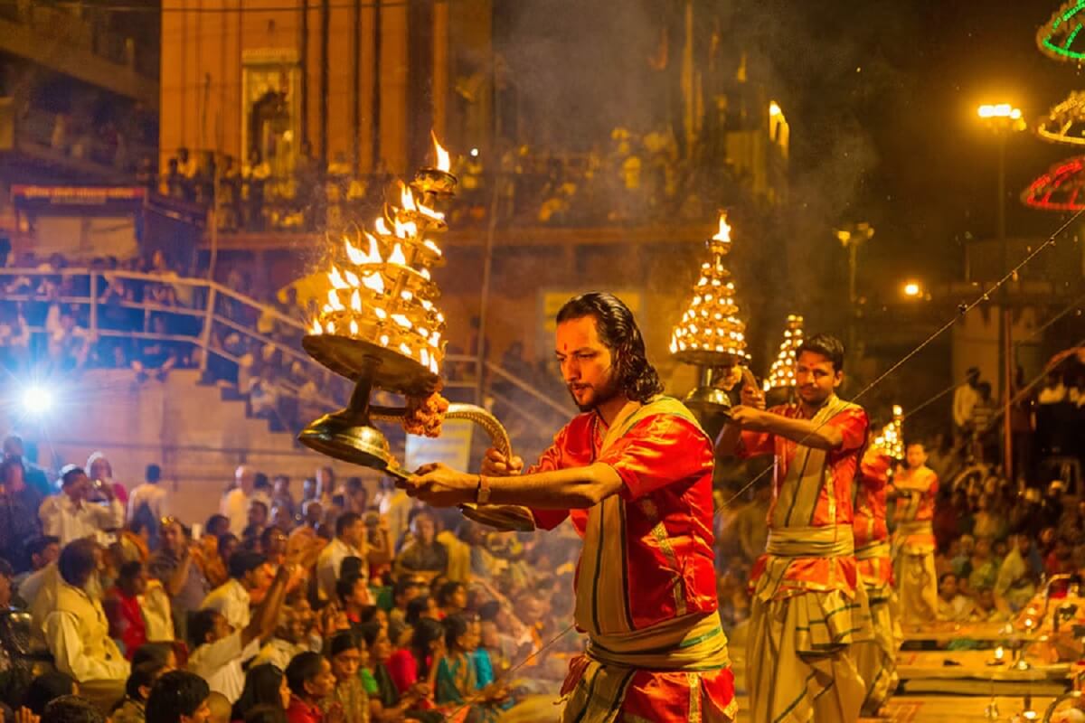 Ganga Aarti en Varanasi